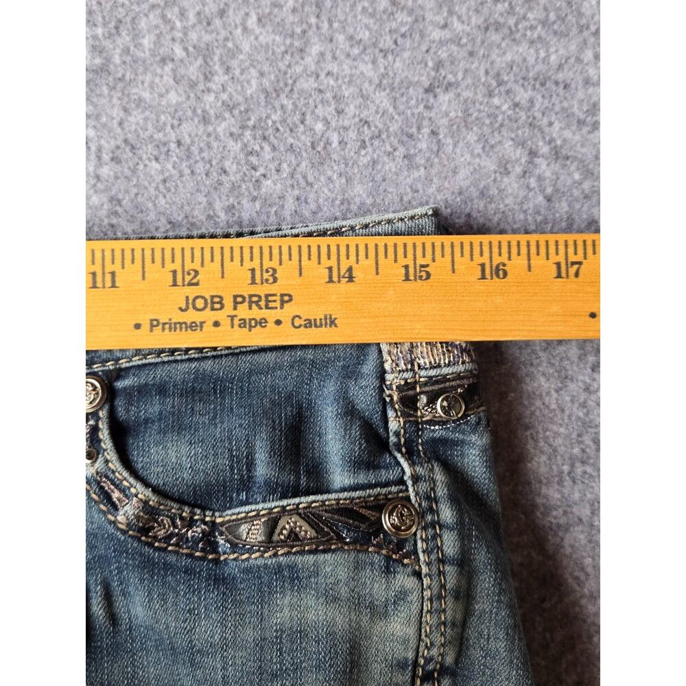 Grace In L.A. Women's Jeans Embellished Stretch Size 28 Low Rise Measures 30x30 - Picture 3 of 16